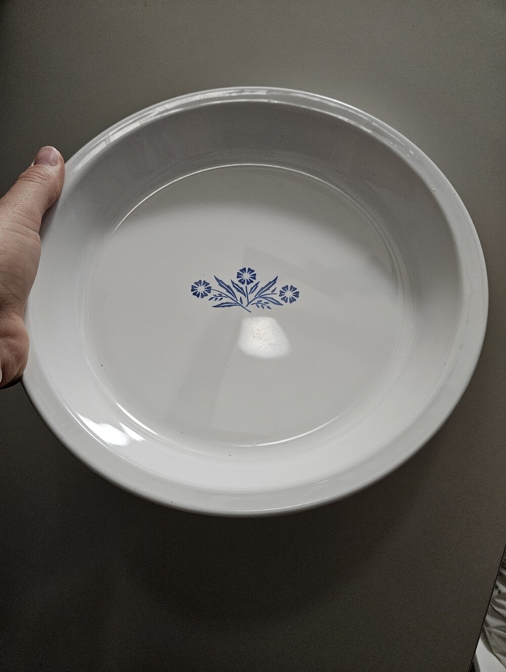 Vintage Corningware 9" Round Ceramic Pie Plate